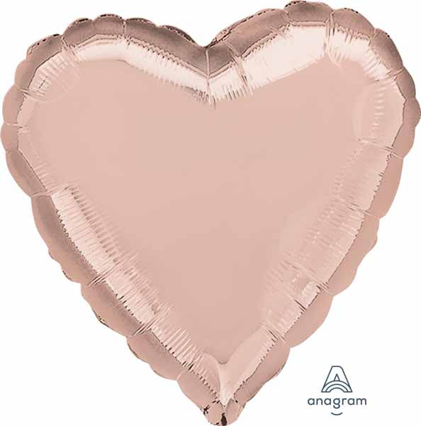 Rose Gold Foil Heart