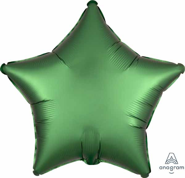 Emerald Satin Foil Star