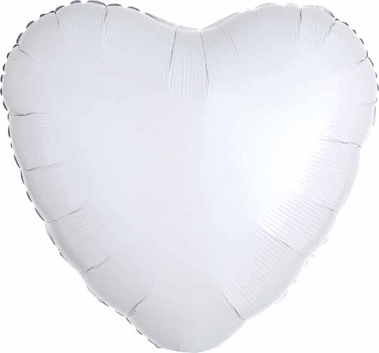 White Foil Heart