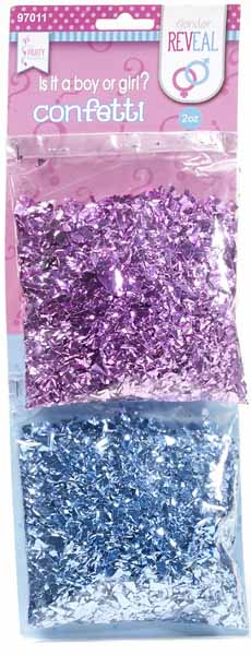 Gender Reveal Metallic Confetti (Pink)