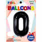 Black foil numbers