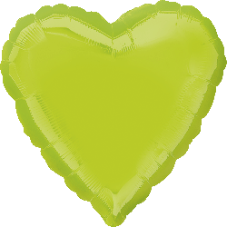 Kiwi Green Foil Heart