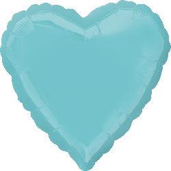 Robin's Egg Blue Foil Heart