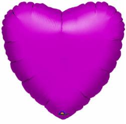 Fuchsia Pink Foil Heart