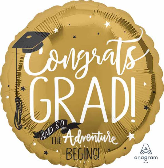 Congrats And Now Adventure Begins Gold