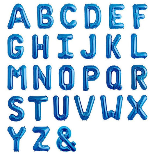 Blue foil letter