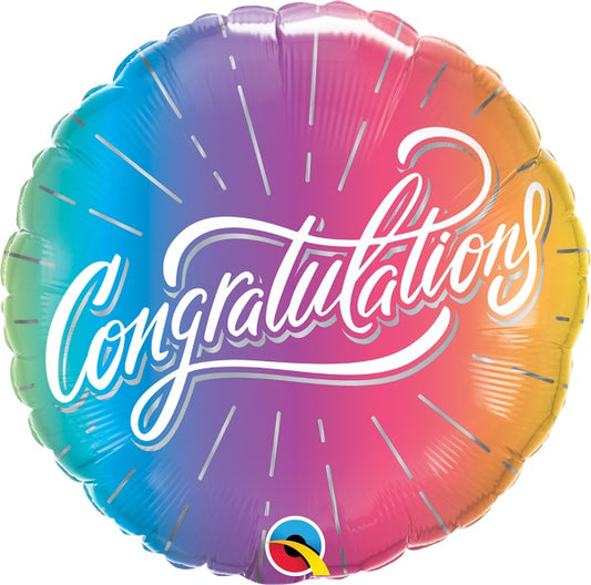 Congratulations Vibrant Ombre